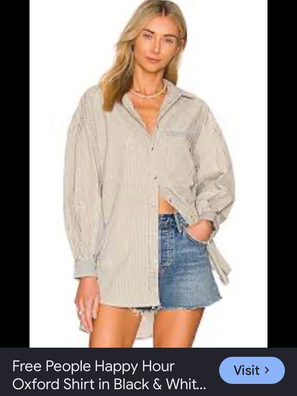 We the free Happy Hour Oxford shirt